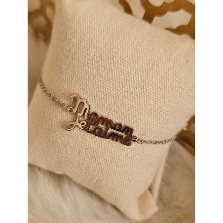 Bracelet chaine "Maman je t'aime"