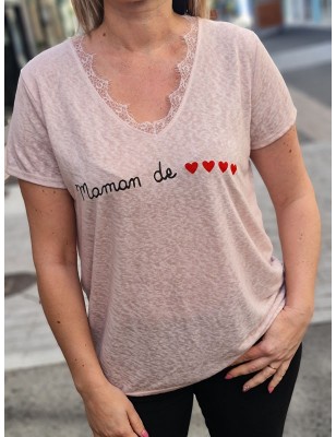 Tee-shirt "Maman de cœur"...