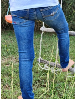 Jeans skinny délavé Guess Jason bleu