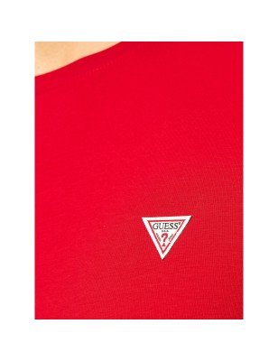 Tee-shirt Guess basique Ferran rouge manches courtes