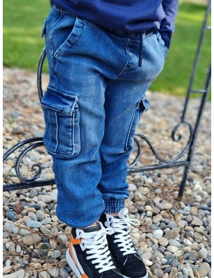 Jeans baggy Guess Dylan bleu avec poches