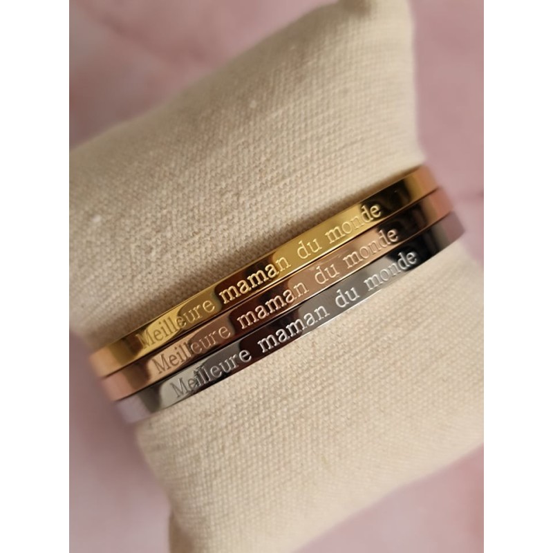 Bracelet "Meilleure maman du monde"