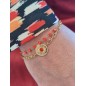 Bracelet Elodie couleur or et orange