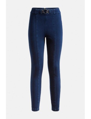 Legging Guess Syd en jean bleu avec détails de couture