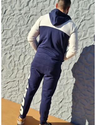 Pantalon de jogging Guess Fabi bleu marine avec grosse inscription