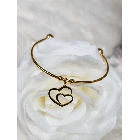 Bracelet jonc Cœur