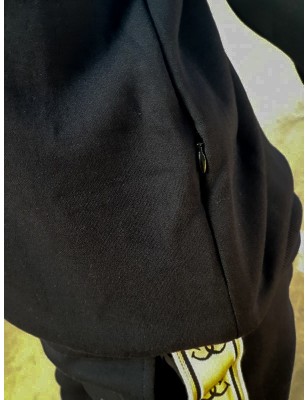 Sweat à capuche Guess Poline noir avec logo 4G sur les manches