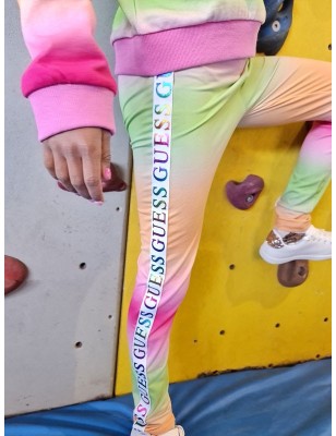 Legging Guess Milla avec dégradé multicolore et inscriptions Guess sur les côtés