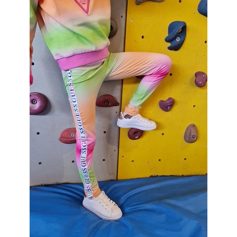 Legging Guess Milla avec dégradé multicolore et inscriptions Guess sur les côtés
