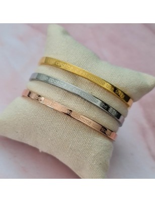 Bracelet "une cousine, c'est comme une sœur"