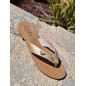 Tongs femme LPB Emma or