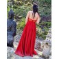 Robe longue de cérémonie Laya rouge