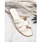 Mules femme Mina blanches