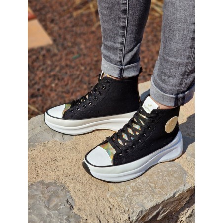 Baskets montantes Kaporal Christy noires