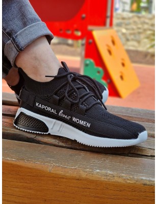 Baskets Kaporal Dofibio noires style chaussette