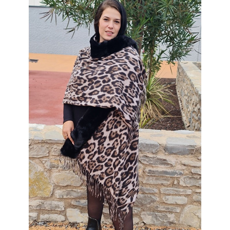 Poncho Katy léopard