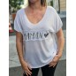 Tee-shirt "Maman" blanc