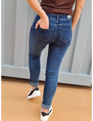 Jeans Morgan Pom bleu jean