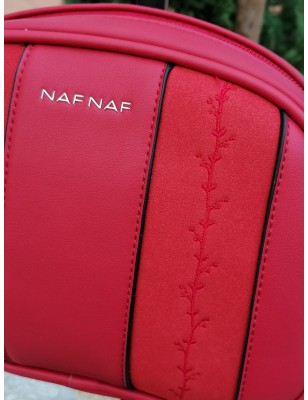 Sac bandoulière Naf Naf Paso rouge avec fantaisies