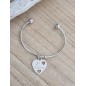 Bracelet jonc "Je t'aime"