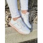 Baskets femme sneakers Pepe Jeans York Candy blanches