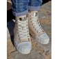 Baskets femme montantes Vanessa Wu Laure beiges Baskets femme montantes Vanessa Wu Laure beiges