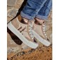 Baskets femme montantes Vanessa Wu Suzie beiges Baskets femme montantes Vanessa Wu Suzie beiges