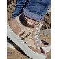 Baskets femme montantes Vanessa Wu Suzie beiges Baskets femme montantes Vanessa Wu Suzie beiges