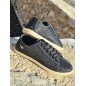 Baskets espadrille brillante femme LPB Fania noires