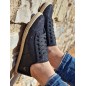 Baskets espadrille brillante femme LPB Fania noires