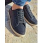 Baskets espadrille brillante femme LPB Fania noires