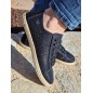 Baskets espadrille brillante femme LPB Fania noires