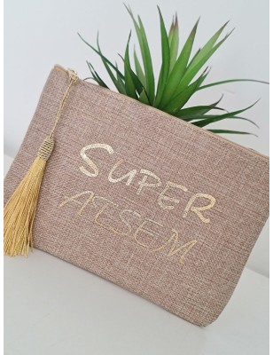 Pochette message "Super Atsem" avec pompon