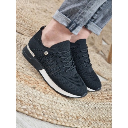 Baskets femme sneakers LPB Demy noires