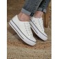 Baskets en toile LPB Davia blanches Baskets en toile LPB Davia blanches