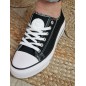 Baskets en toile LPB Davia noires Baskets en toile LPB Davia noires