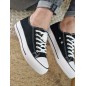 Baskets en toile LPB Davia noires Baskets en toile LPB Davia noires