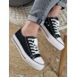 Baskets en toile LPB Davia noires Baskets en toile LPB Davia noires
