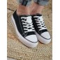 Baskets en toile LPB Davia noires Baskets en toile LPB Davia noires