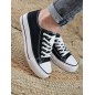 Baskets en toile LPB Davia noires Baskets en toile LPB Davia noires
