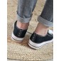 Baskets en toile LPB Davia noires Baskets en toile LPB Davia noires