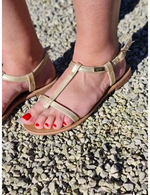 Sandales femme LPB Bulle or