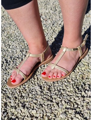 Sandales femme LPB Bulle or
