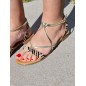 Sandales femme Elliana beiges zébrées Sandales femme Elliana beiges zébrées