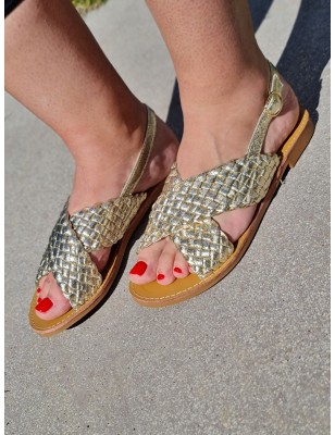 Sandales femme Garance dorées