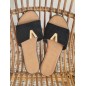 Mules femme suédine Angela noires
