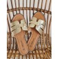 Mules femme Flavie dorées