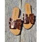Mules femme Flavie bronze