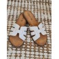 Mules femme Becky blanches