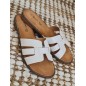 Mules femme Becky blanches